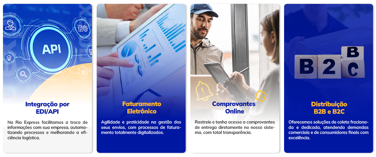 Diferenciais - Rio Express - Solução Logistica Completa pro seu e-commerce