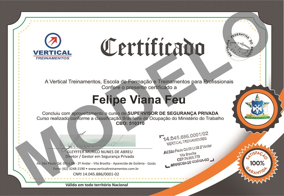 curso de supervisor de segurança online