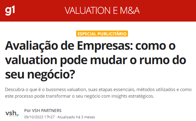 VALUATION CURSO ON-LINE - AVALIAÇÃO DE EMPRESAS
