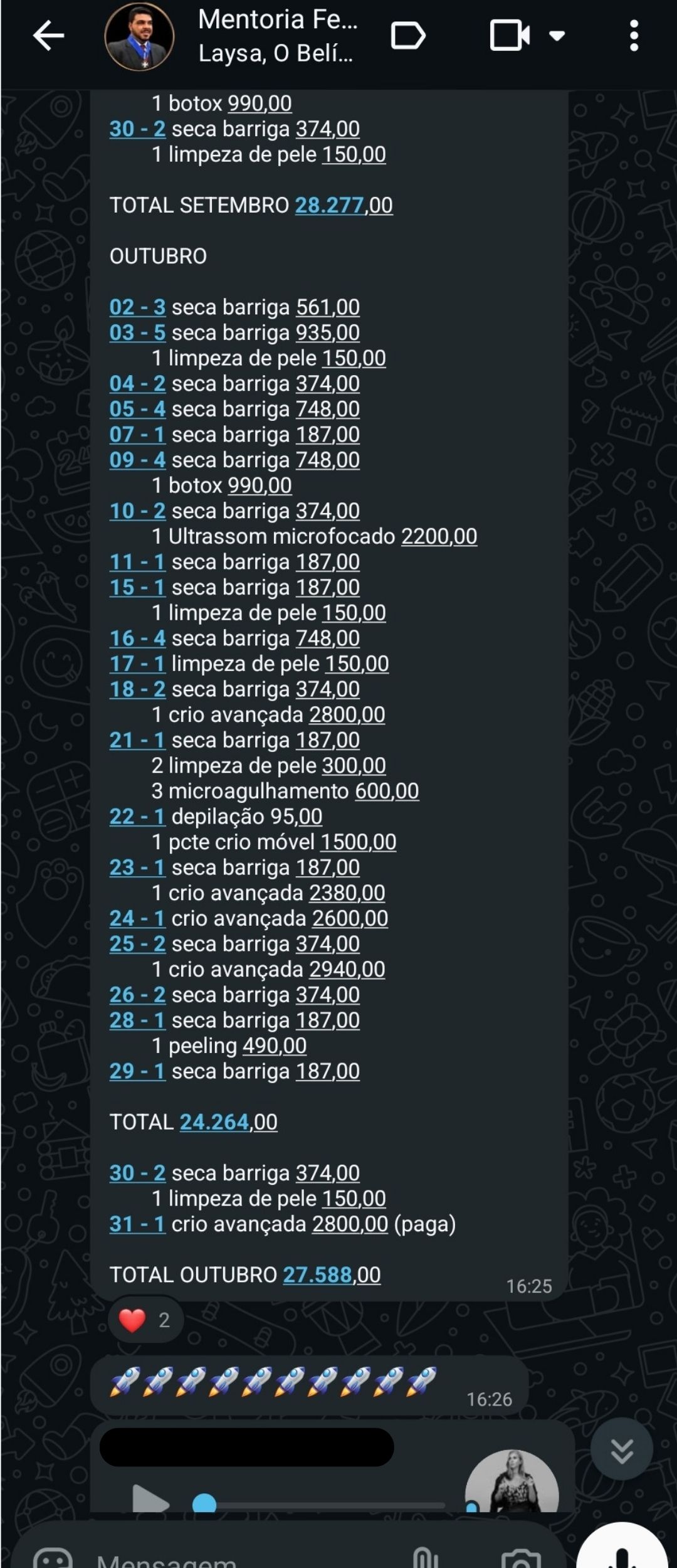 Resultados financeiros